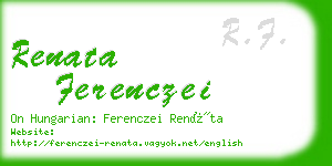 renata ferenczei business card